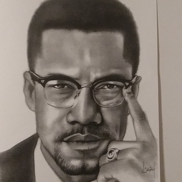 MALCOLM X PORTRAIT - Picture 3 of 3